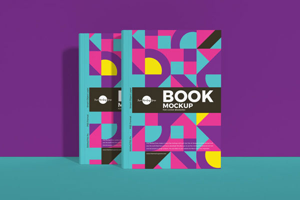 Two Books for Cover Branding Mockup FREE PSD