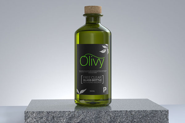 Free Olive Oil Bottle Mockup PSD  Psfreebies