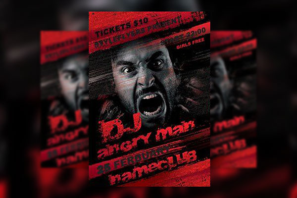 2 Grunge Nightclub Flyer Templates in Different Color Schemes FREE PSD