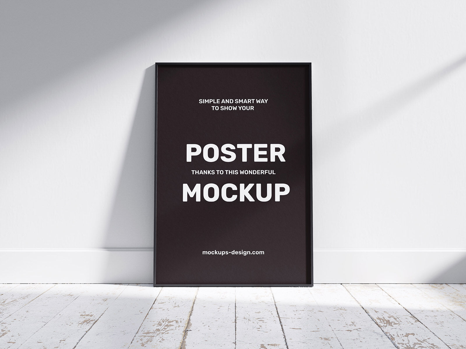 2 Poster Frame Mockups Laid on the Wall (FREE) - Resource Boy