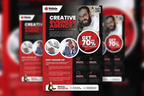 3 Modern Business Flyer Templates FREE PSD