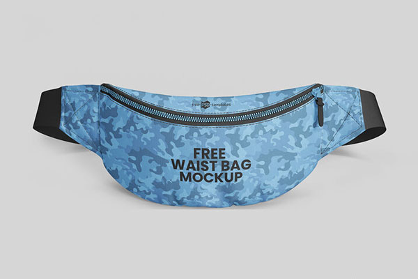 3 Waist Bag Mockups in Different Angles FREE PSD