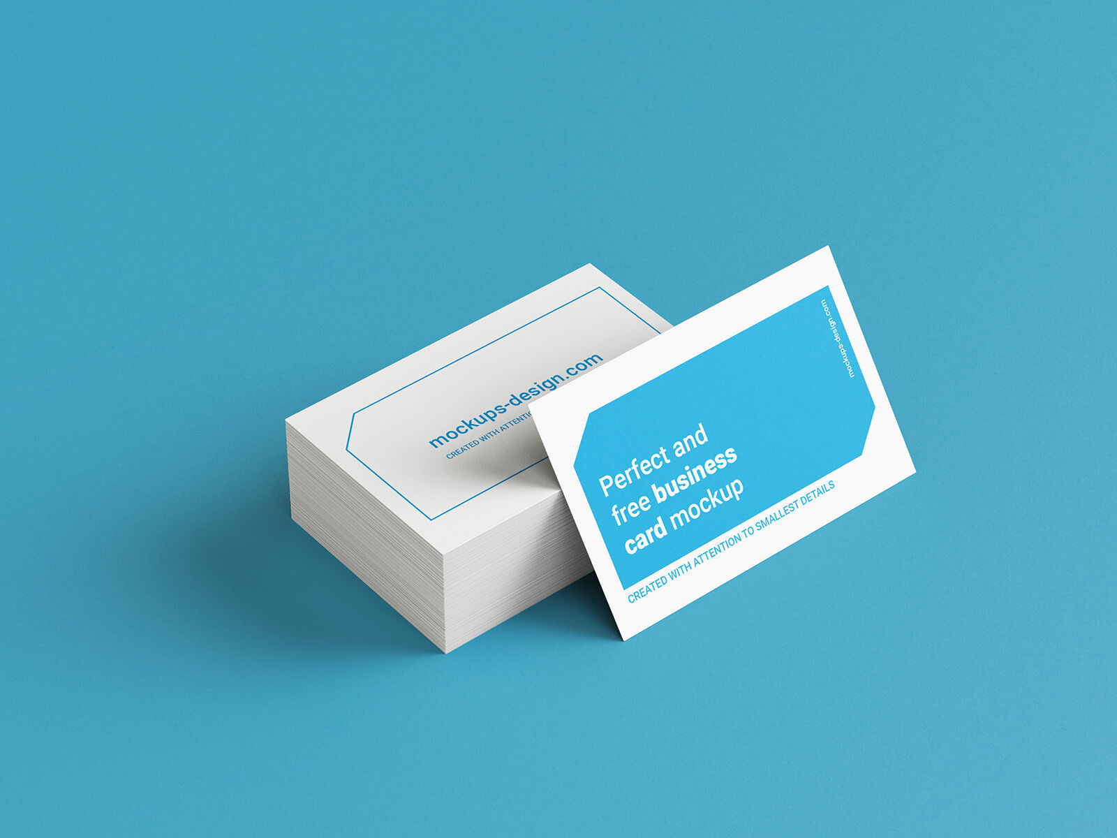 5 Business Cards Stack Mockups in Different Views (FREE) - Resource Boy
