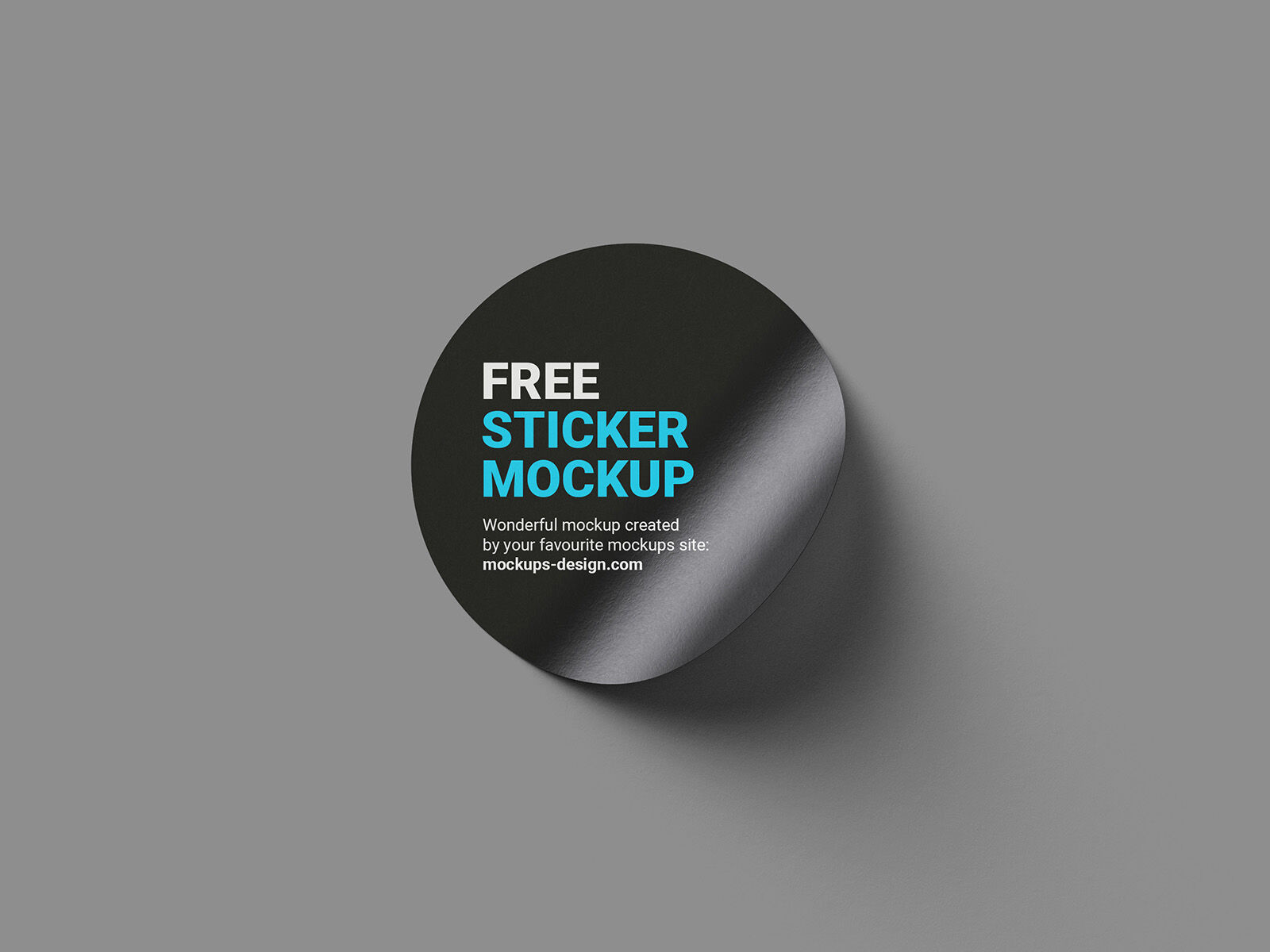 6 Mockups of Round Stickers in Different Views and Positions FREE PSD