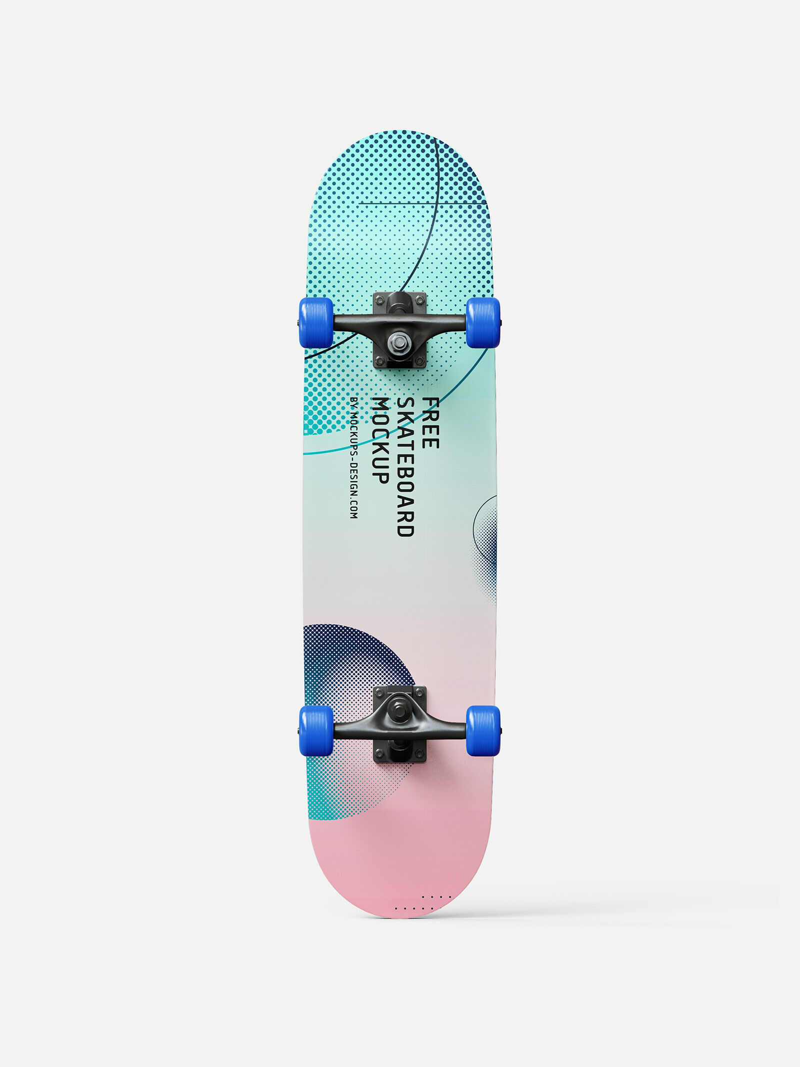 7 Mockups of Skateboards in the Perspective View FREE PSD