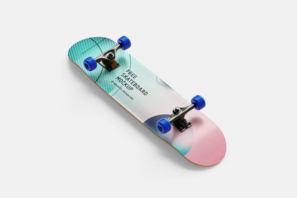 7 Mockups Of Skateboards In The Perspective View Free Download 