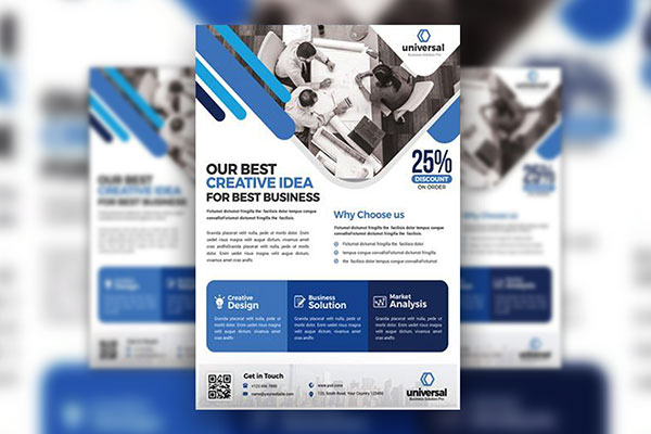 Classy Corporate Business Flyer Template FREE PSD