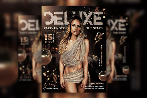 Deluxe Urban Night Party Flyer Template FREE PSD