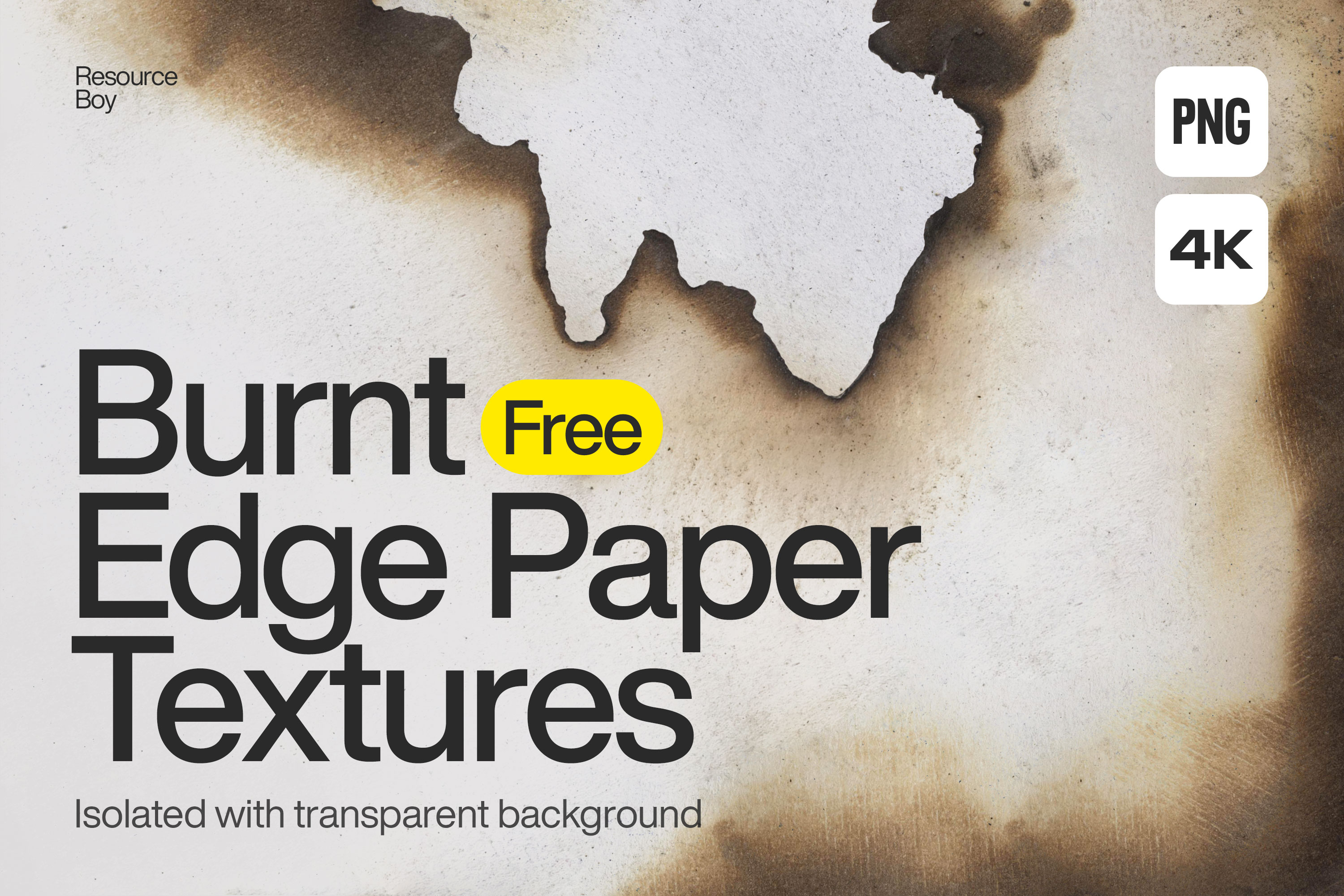 100 Burnt Edge Paper Textures (FREE) - Resource Boy