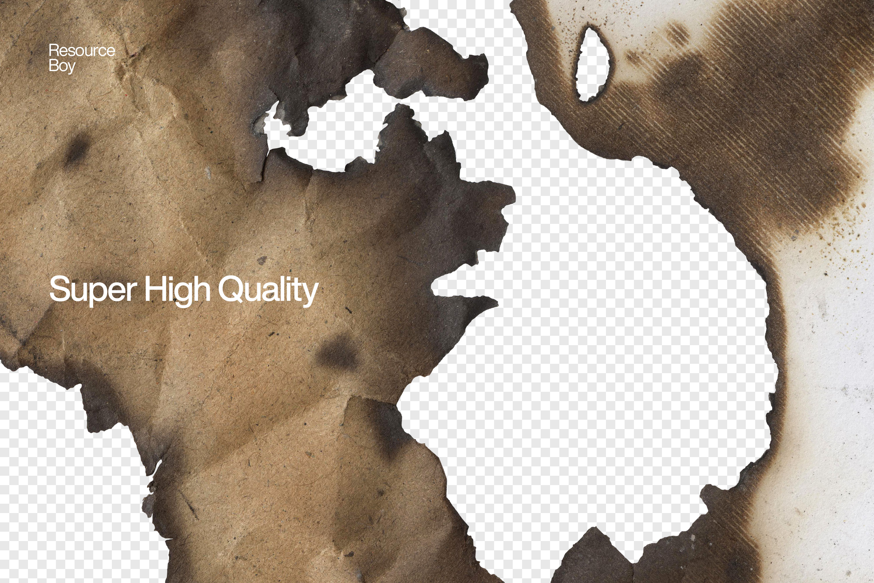 Free Burnt Edge Paper Textures PNG Transparent Background