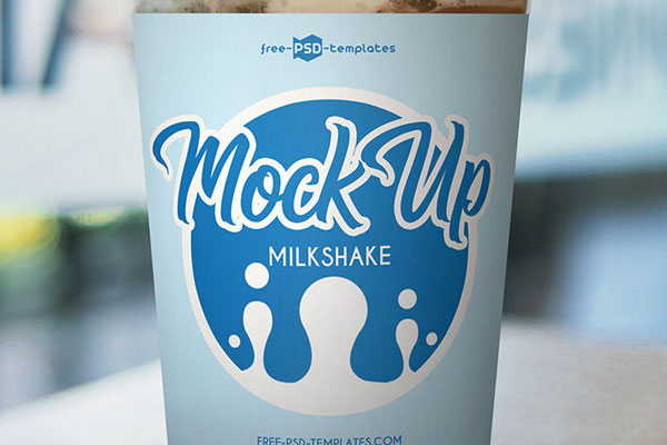 Free Milkshake Mockup (PSD)