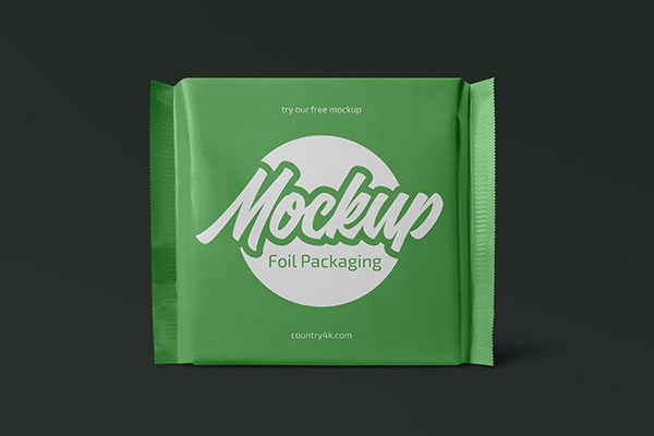 Front Scene of Brown Paper Bag Packaging Mockup (FREE) - Resource Boy