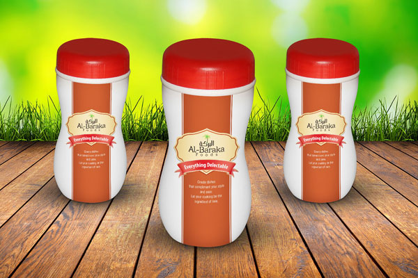 Front View of Three Plastic Bottle Jar Mockup FREE PSD