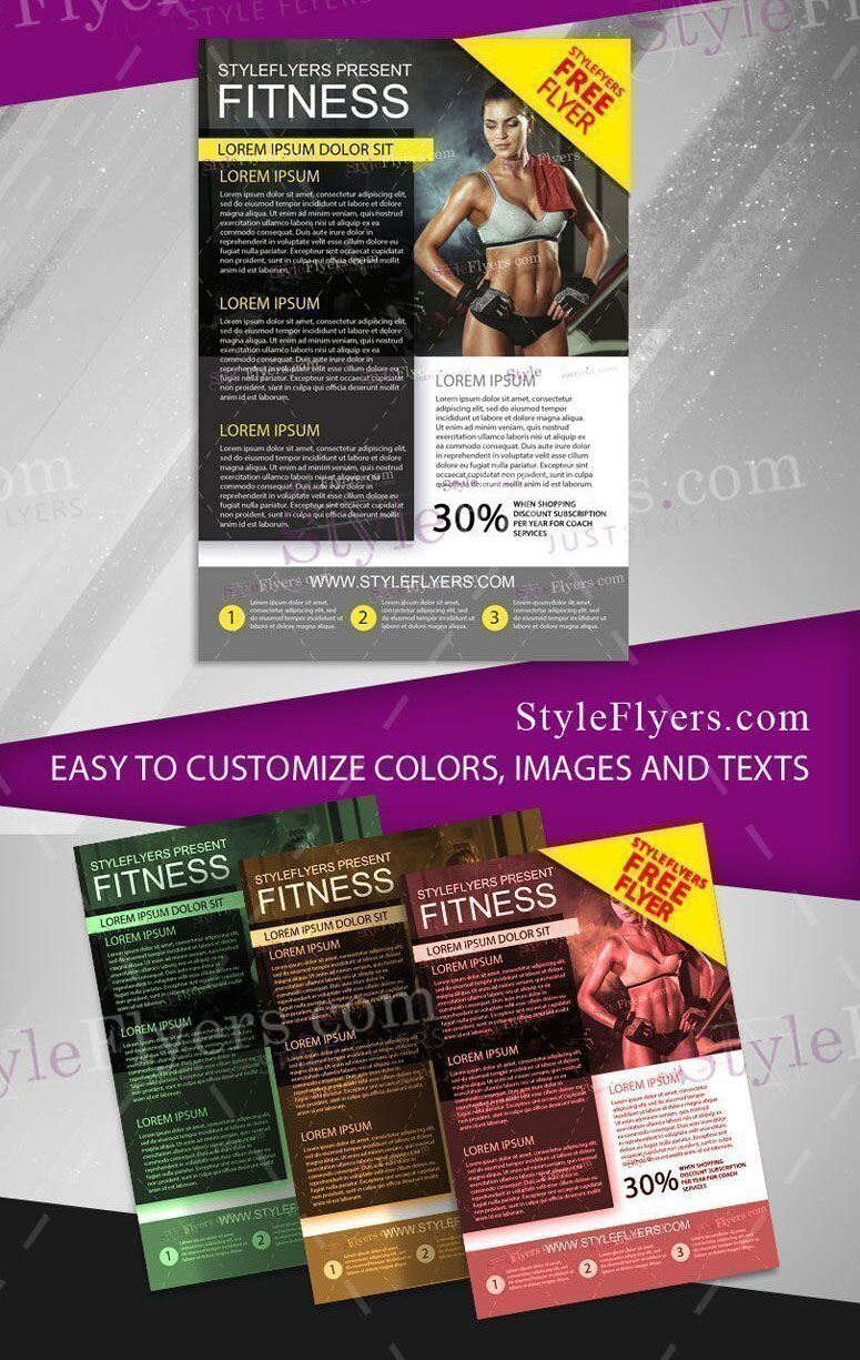 Clean Professional Personal Trainer Flyer and Facebook Cover