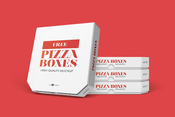 Free Opened Pizza Box Mockup (PSD)