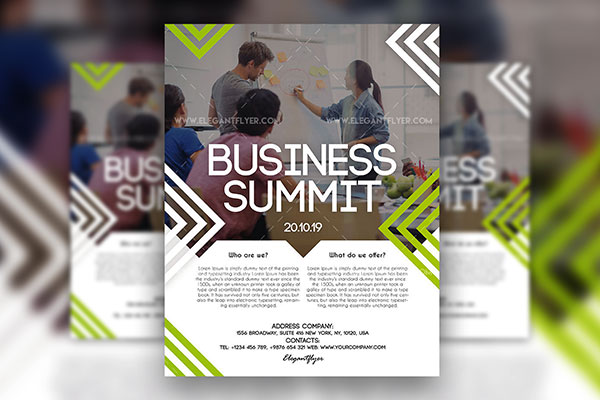 Neat Infographic Business Flyer Template, Facebook Cover, and Instagram Post FREE PSD