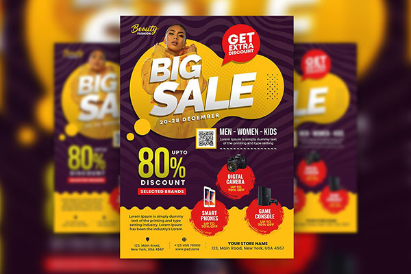 Playful Season Special Sale Flyer Template Free Download | Resource Boy