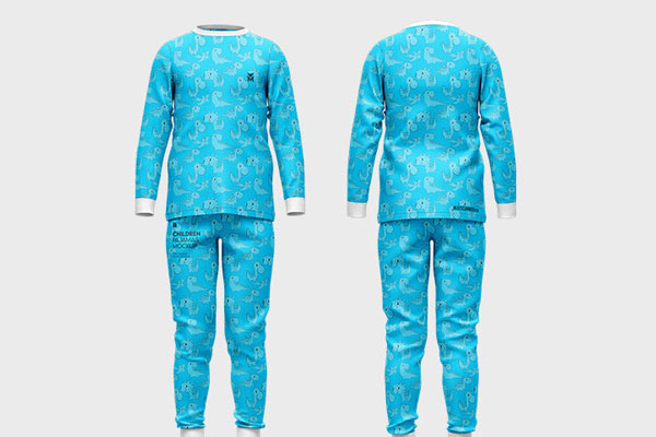 Three Realistic Pajamas Mockups From Different Angles FREE PSD