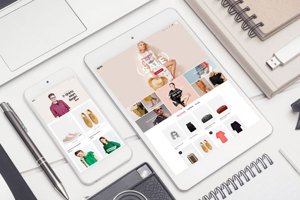 Top View of Modern Smartphone with Tablet Mockup FREE PSD