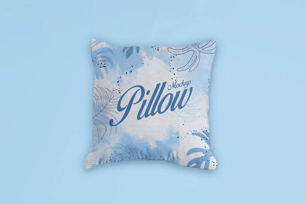 Top View Simple Square Pillow Mockup FREE PSD