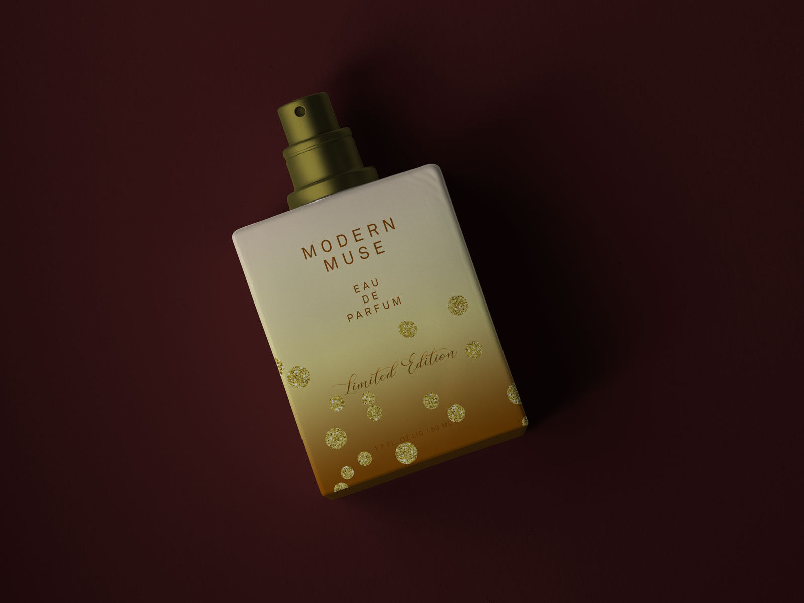 Top View Square Perfume Bottle Mockup FREE PSD