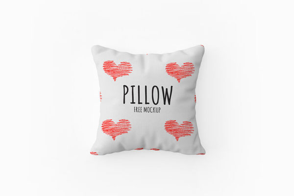 Top View Square Pillow Mockup in Plain Setting FREE PSD