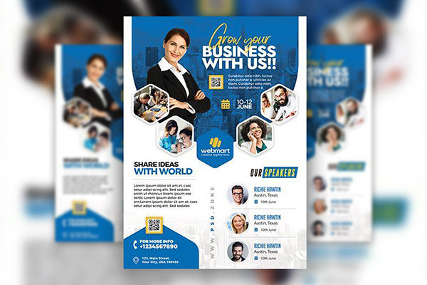 Urban, Modern Business Seminar Flyer Template Free Download 