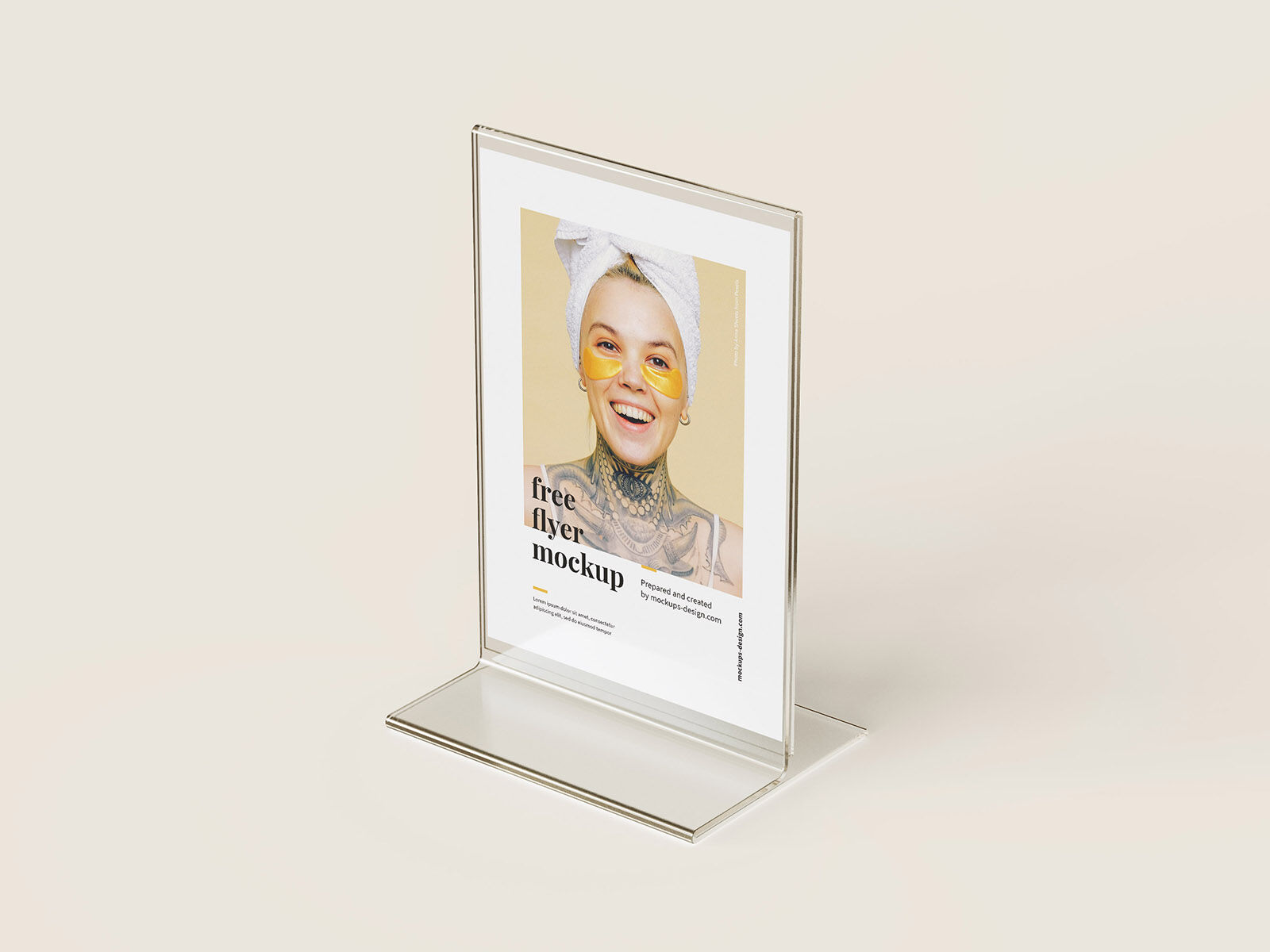 3 Flyer Stand Mockups in Different Angles FREE PSD