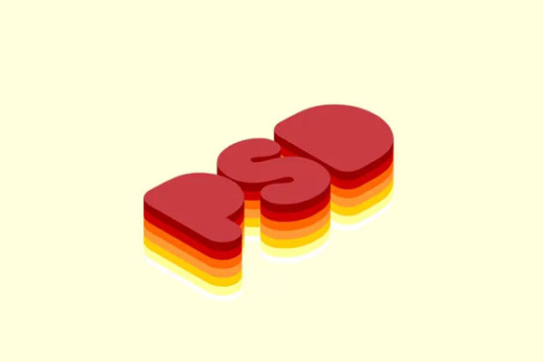 3 Isometric Colorful 3D Text Effects FREE PSD