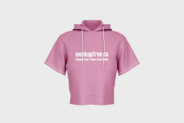 Crop hoodie mockup hot sale