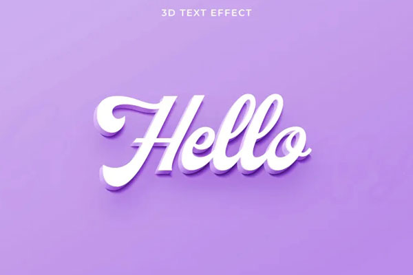 3D Text Effect FREE PSD