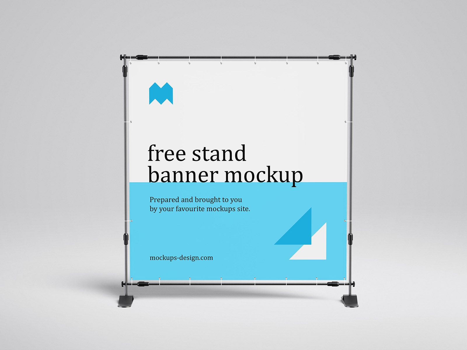 4 Banner Stand Mockups in Different Angles FREE PSD
