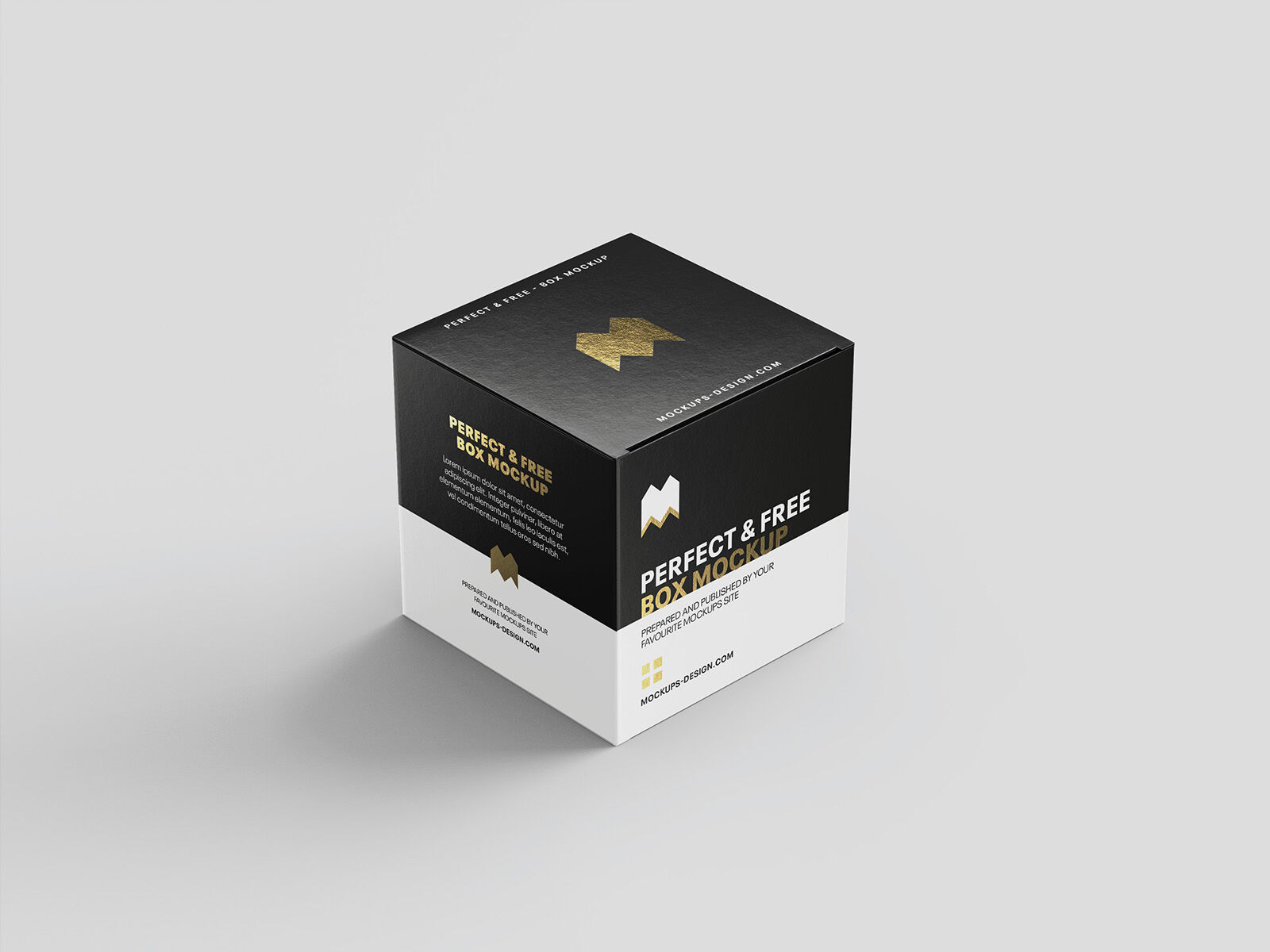 A Set of Three Realistic Square Box Mockups FREE PSD