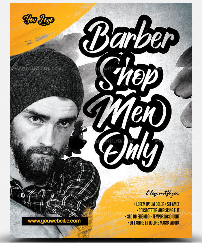 Download Barber Shop Free PSD Flyer Template