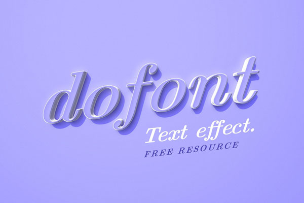 Dofont Text Effect FREE PSD