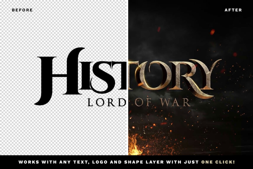 Epic Cinematic Text Effect FREE PSD