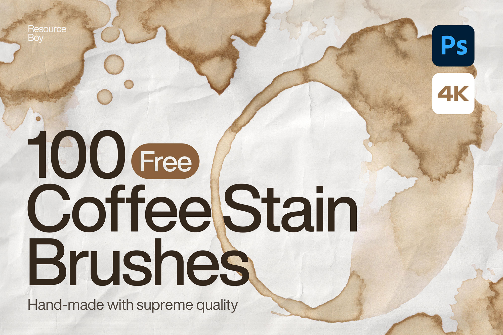 100 Free Coffee Stain Photoshop Brushes [High Resolution] - Resource Boy