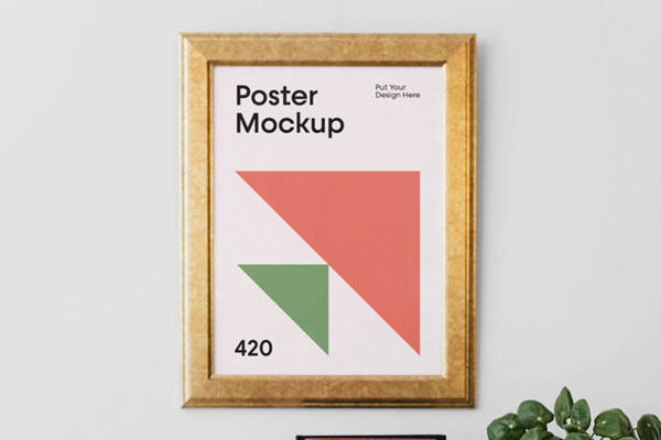 how to put a poster in a frame