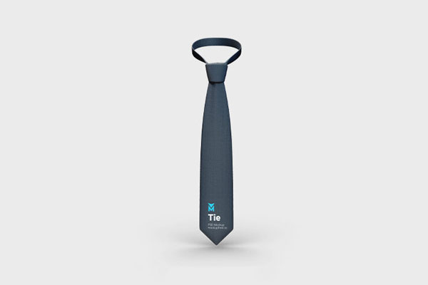 Front View of Two Tie Mockups FREE PSD