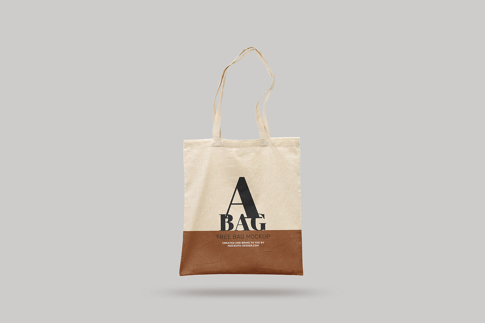 Front View of Two Tote Bag Mockups FREE PSD