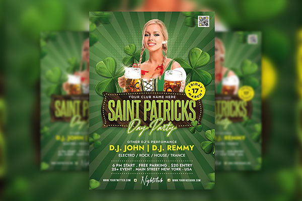Freebie: 5 Free Flyer & Poster Templates for St. Patrick's Day