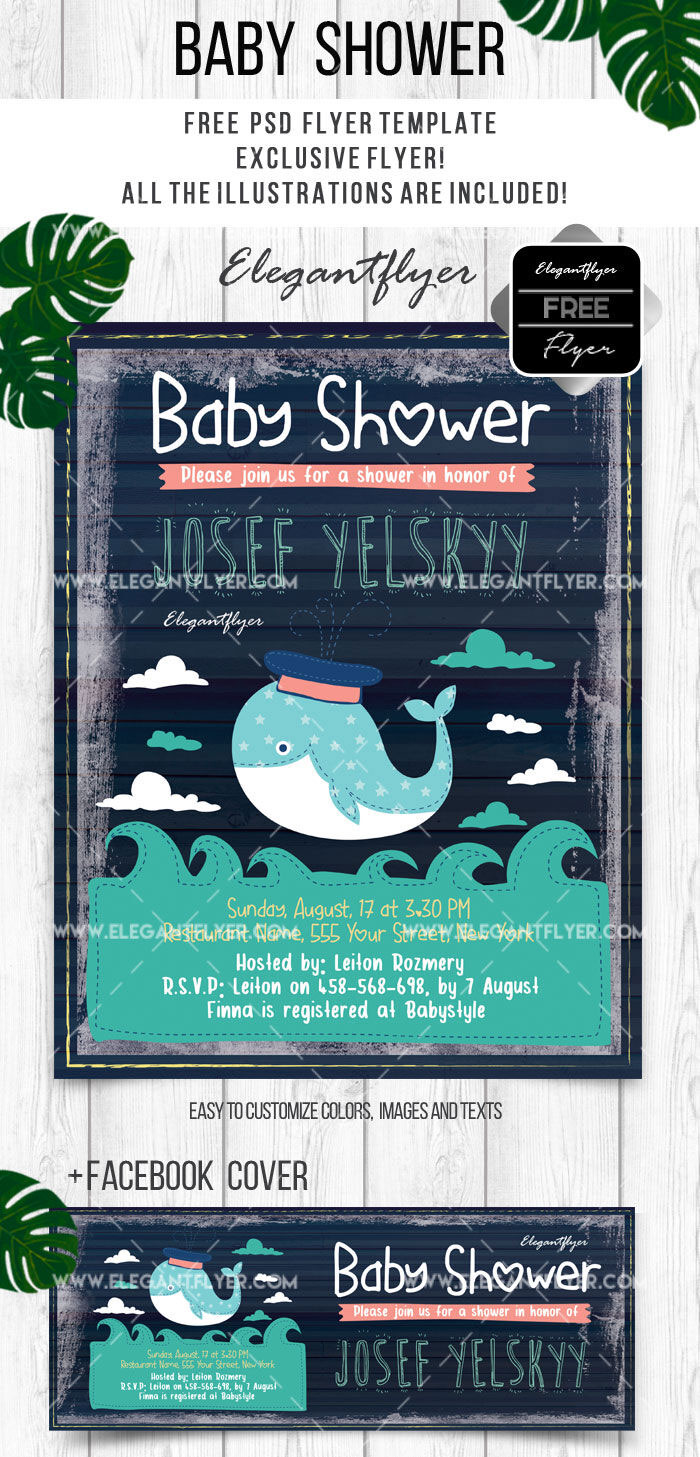 baby boy shower border templates free