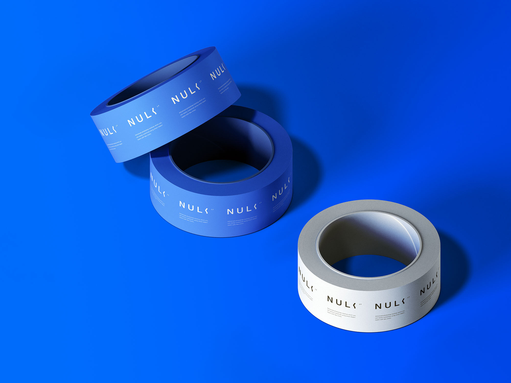 Mockup of 3 Masking Tapes in Different Positions FREE PSD