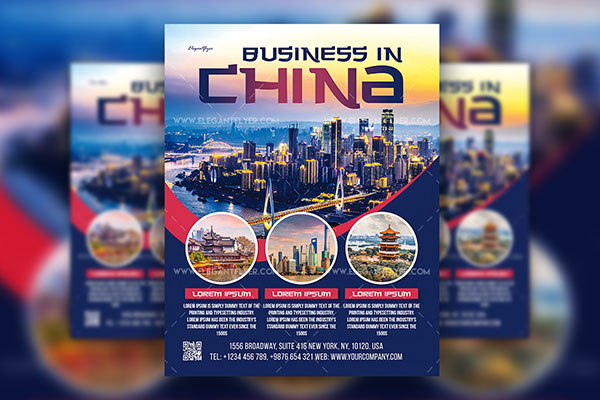 Modern Business Flyer Template FREE PSD