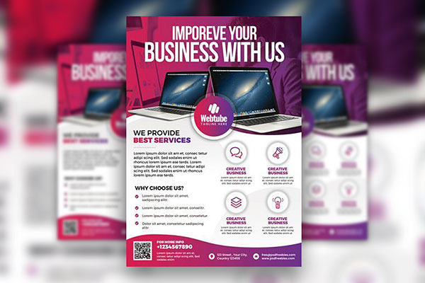 Modern, Symbolic Business Flyer Template FREE PSD