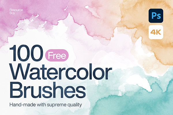 Resourceboy Free Watercolor Photoshop Brushes Thumbnail 