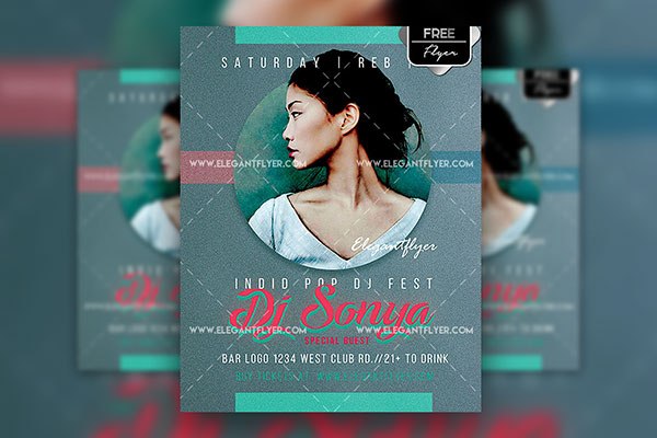 Simple Circle DJ Flyer Template and Facebook Cover Free Download ...