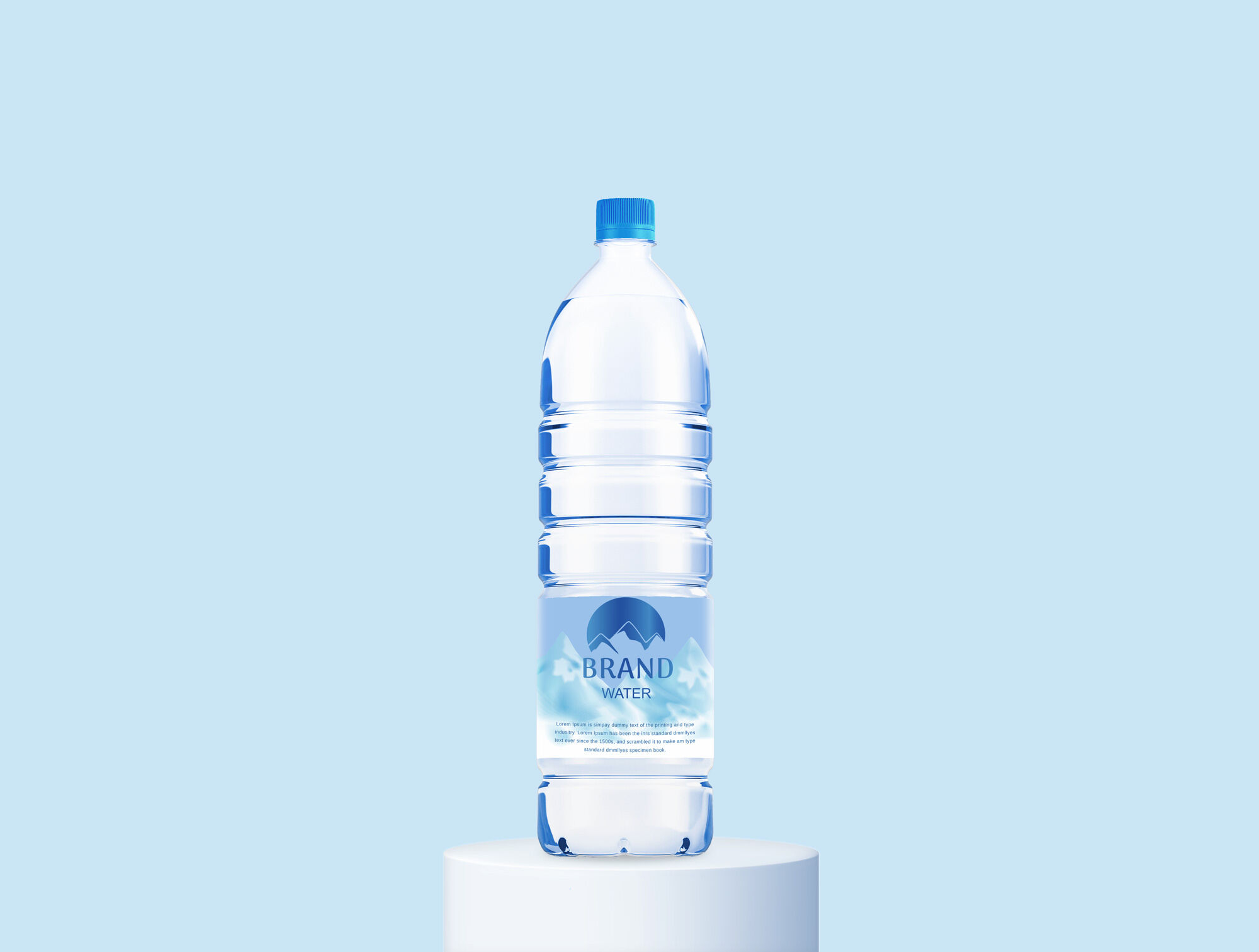 Transparent Water Bottle Mockup (FREE) - Resource Boy