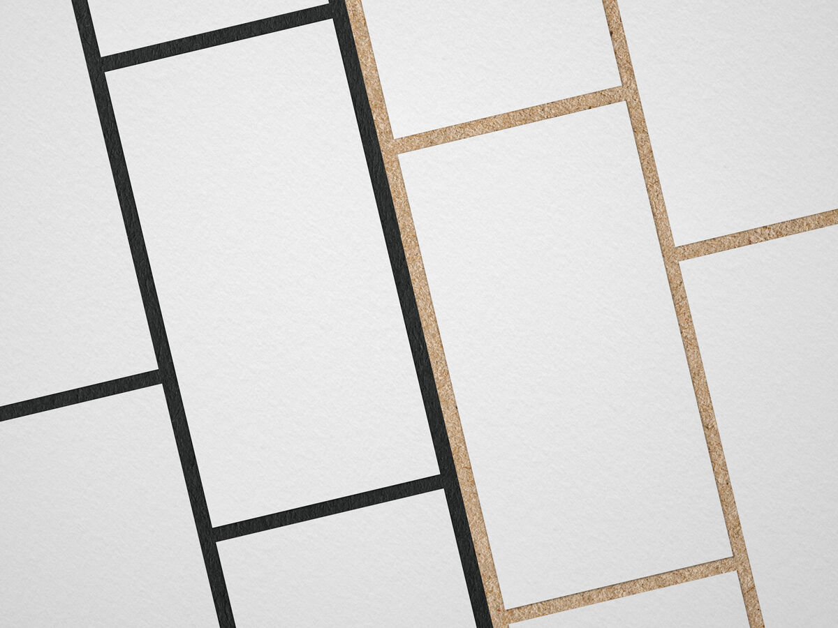 Top View of Set of Flyers on a Board Mockup FREE PSD