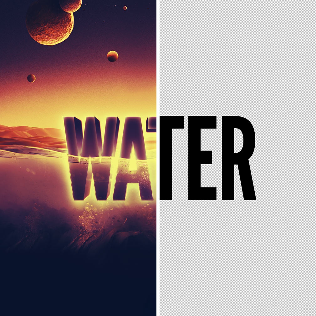 Underwater Text Effect FREE PSD
